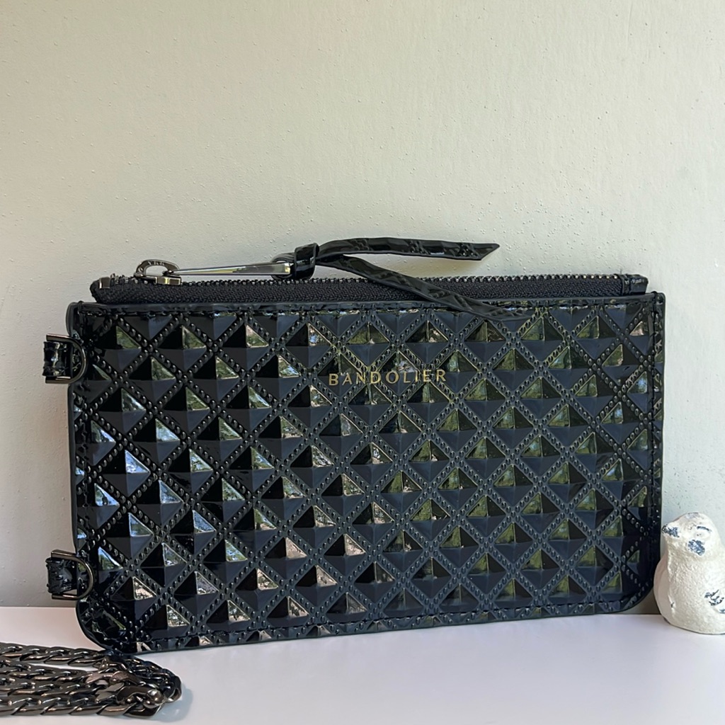 Bandolier Sheila Pyramid Pouch In Black — image 3 of 8